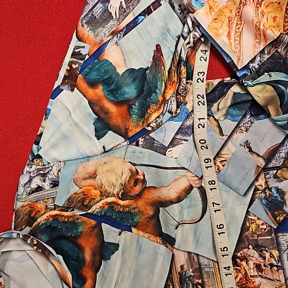 Super Shine Prints by Drill Italian Renaissance art drawstring hoodie Medium EUC - Picture 2 of 9